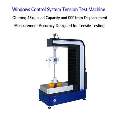 Tension Test Machine with 45kg Load Capacity, 0.001mm Displacement Accuracy, and 0.5-500kN Test Force Range